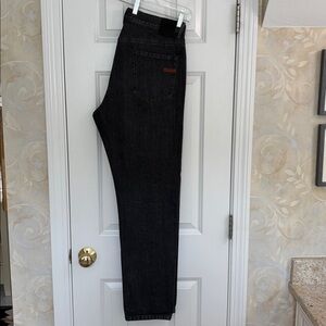 ZEGNA Roccia 5-Pocket 100% Cotton Slim City Fit Black Jeans, UEL 48A8, size 36NR